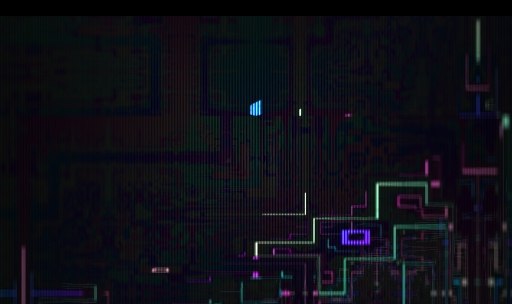 Shader visual: glitch de circuito